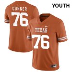 Texas Longhorns Youth #76 Hayden Conner Authentic Orange NIL 2022 College Football Jersey JHK81P6V